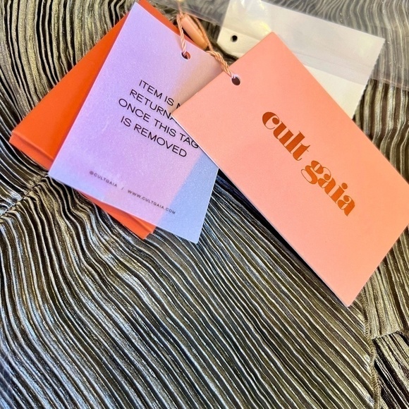 Cult Gaia Women's Milli Sweetheart-neck Pleated Top - XL - Picture 6 of 6